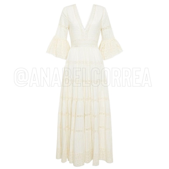 NWT Spell Tuula Senorita Gown in Cream, Large - Picture 3 of 6